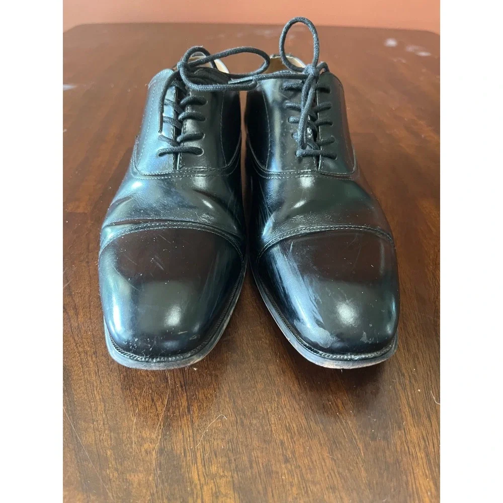 Florsheim Mens Black Leather Cap Toe Oxford Dress Shoes 11528-001 Size 8.5 D